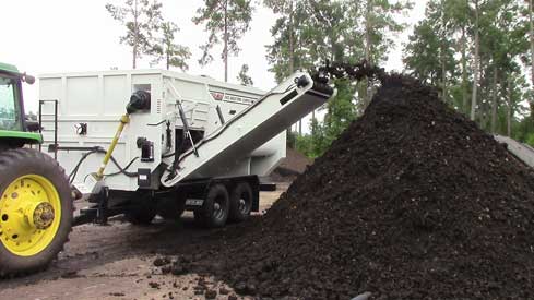 compost rotary trailer